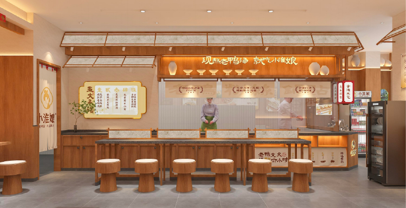 明档后厨实景：锅贴现包现煎、汤品现盛（部分门店已上线外卖后厨直播）