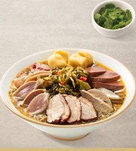 酸菜鸭血粉丝汤